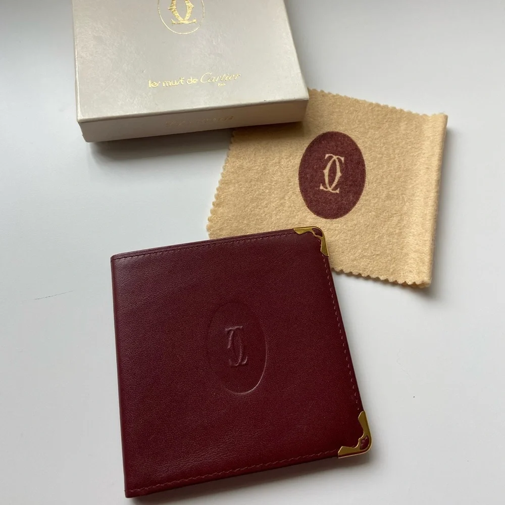 Must de Cartier leather bifold wallet